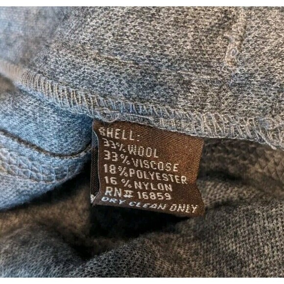 J McLaughlin Pants Womens Sz 2 Waist 28 Gray Wool Blend Straight Ankle N18 - Picture 5 of 7